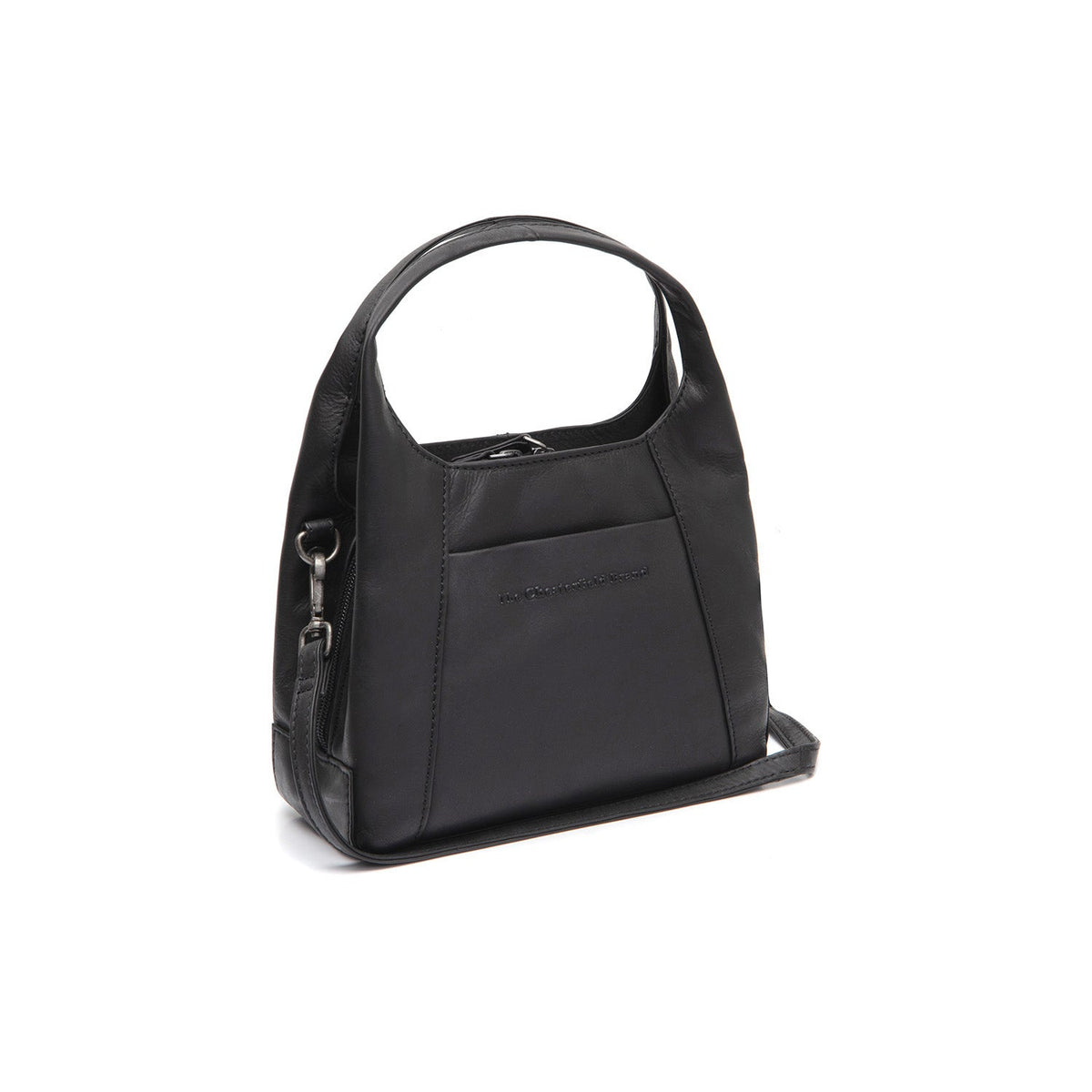Lunera Full-Grain Leather Handbag para Mulher in Classic 100% Full-Grain Leather - Front Profile View &amp; Tailored Silhouette | Buy Online