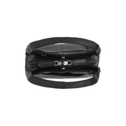 Lunera Full-Grain Leather Handbag para Mulher - Lateral Side Profile View Showing Sleeve Cut &amp; Athletic Taper Fit