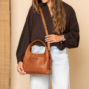 Lunera Full-Grain Leather Handbag para Mulher – alternate product view 3