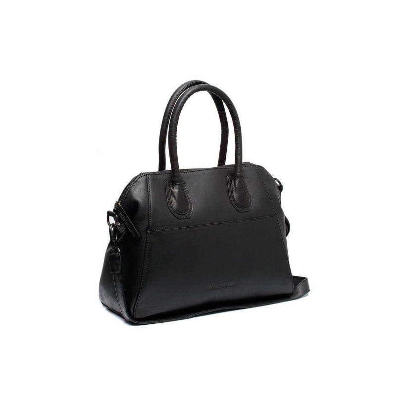 Marsala Full-Grain Leather Handbag para Mulher