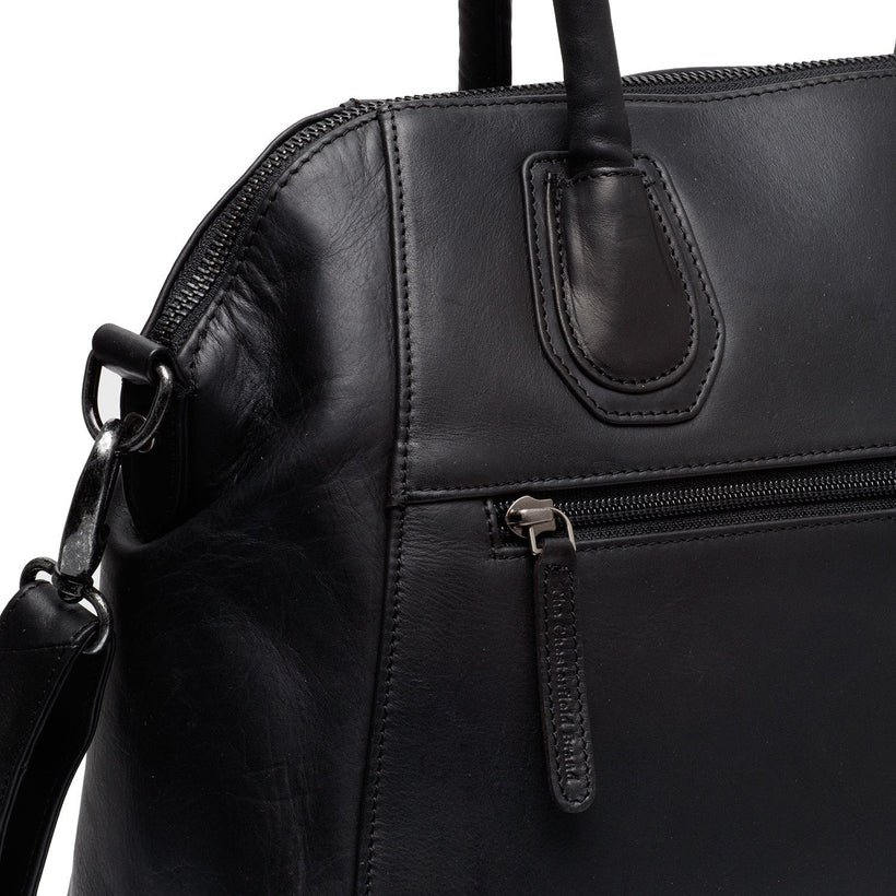 Marsala Full-Grain Leather Handbag para Mulher