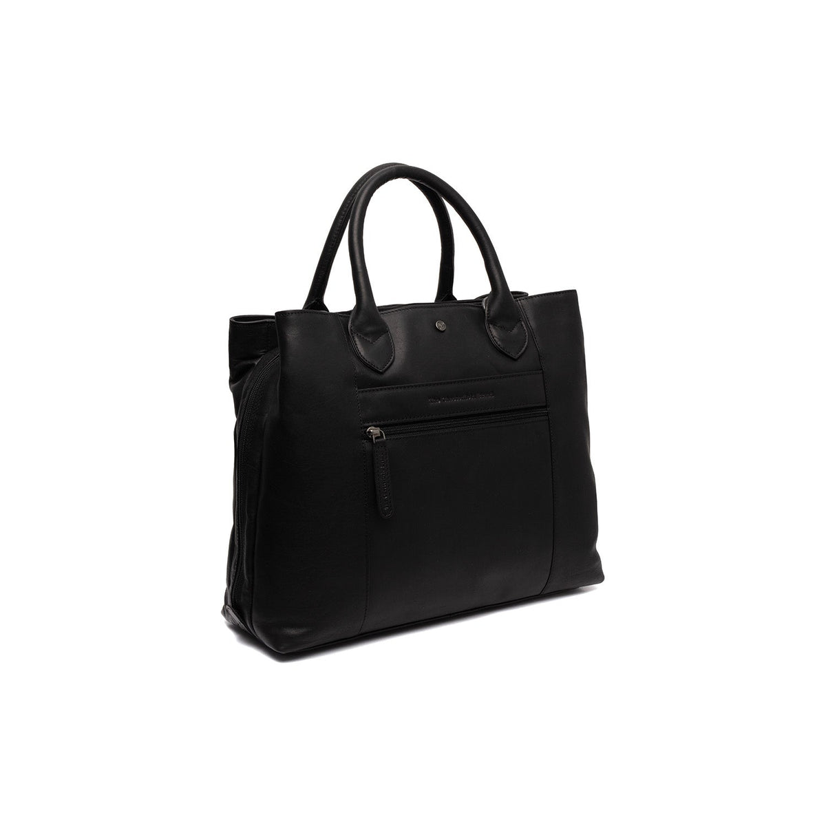 Tailored Rib Cuffs &amp; Hem Craftsmanship Construction Detail on Passau Full-Grain Leather Handbag para Mulher
