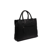 Tailored Rib Cuffs &amp; Hem Craftsmanship Construction Detail on Passau Full-Grain Leather Handbag para Mulher