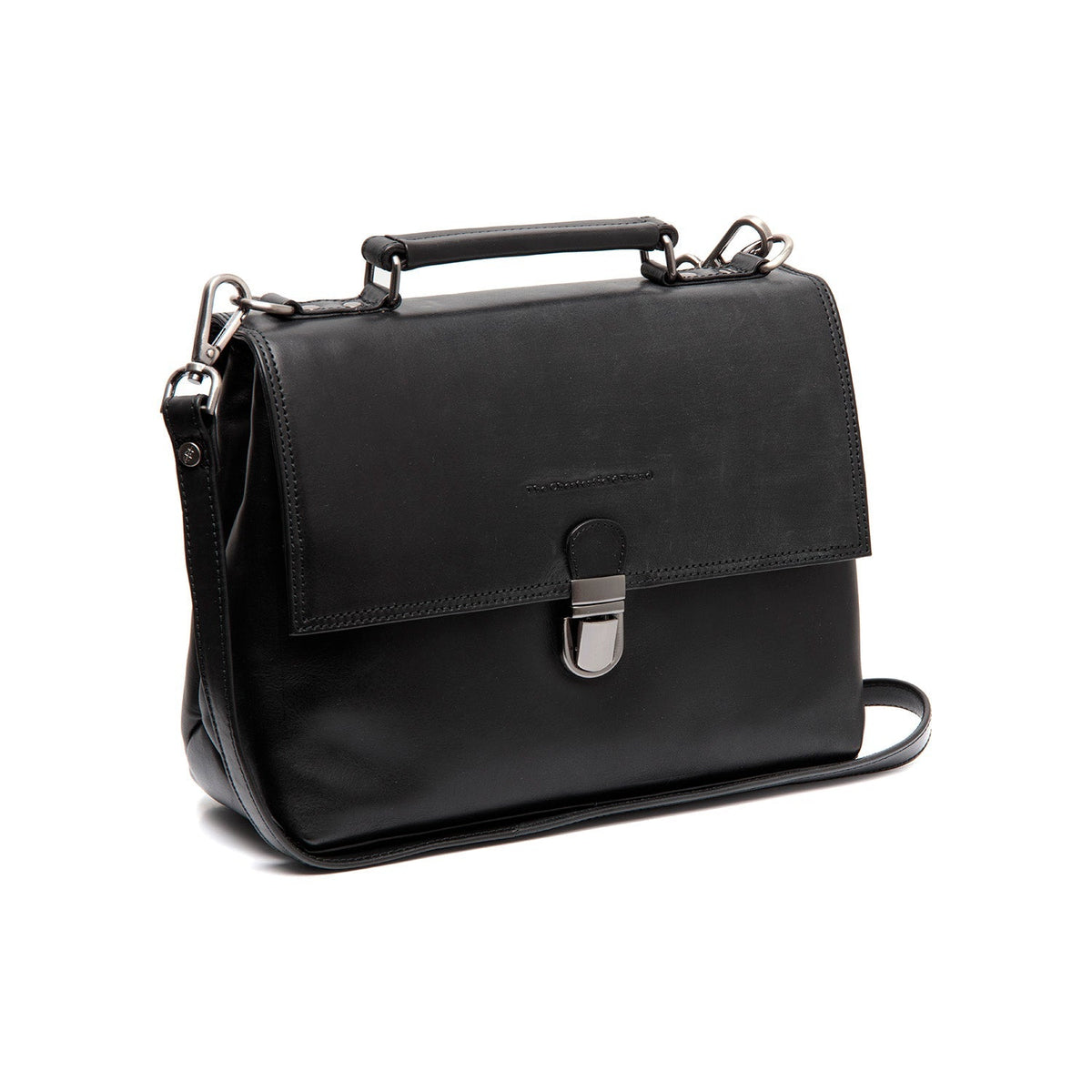 Renata Full-Grain Leather Handbag para Mulher in Classic 100% Full-Grain Leather - Front Profile View &amp; Tailored Silhouette | Buy Online