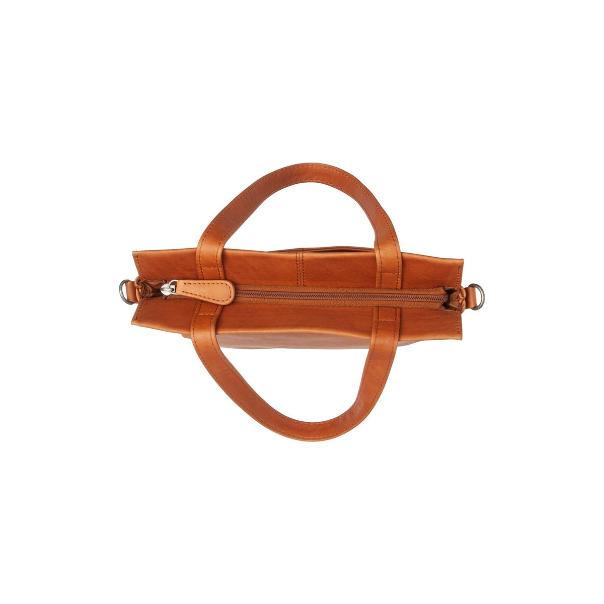 Rivington Full-Grain Leather Handbag para Mulher - Lateral Side Profile View Showing Sleeve Cut &amp; Athletic Taper Fit