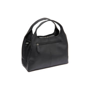 Styled Fit Perspective of Salina Full-Grain Leather Handbag para Mulher on Model - Natural Daylight Drape
