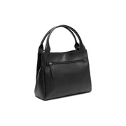 Tailored Rib Cuffs &amp; Hem Craftsmanship Construction Detail on Tenara Full-Grain Leather Handbag para Mulher