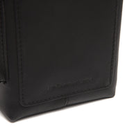 
Taiwan Couro Flor Integral Waiter Carteira em couro Holster - Perfil lateral estruturado com fole espaçoso