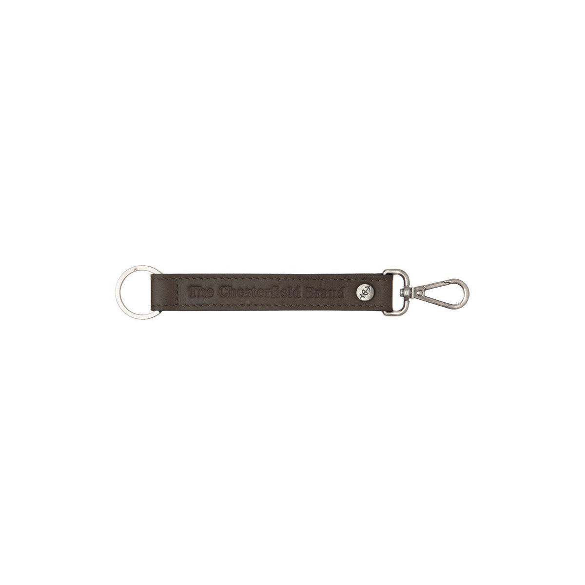 Leather Key Ring para Mulher in Classic 100% Full-Grain Leather - Front Profile View &amp; Tailored Silhouette | Buy Online