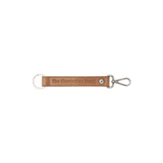 Leather Key Ring Conhaque para Mulher in Cognac 100% Full-Grain Leather - Front Profile View &amp; Tailored Silhouette | Buy Online