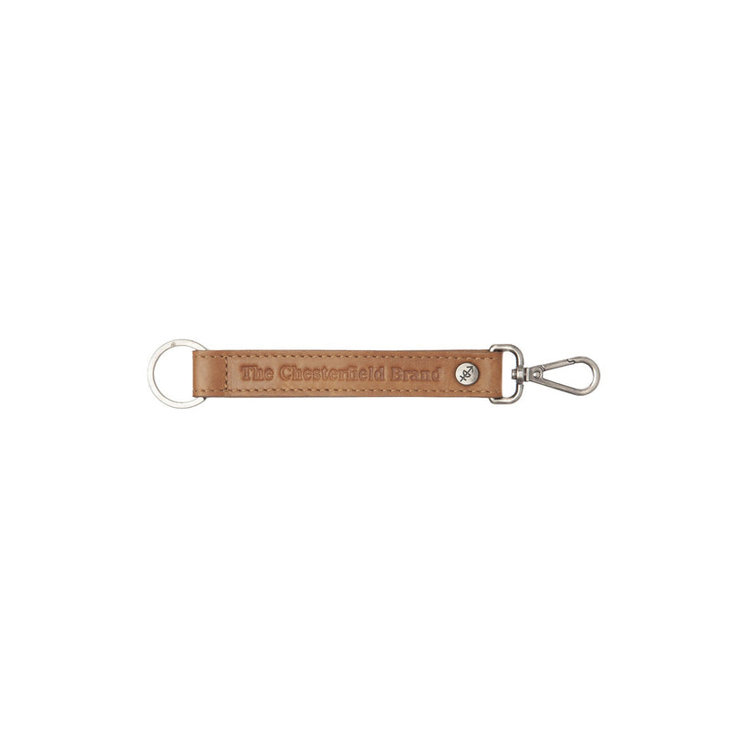 Leather Key Ring Conhaque para Mulher