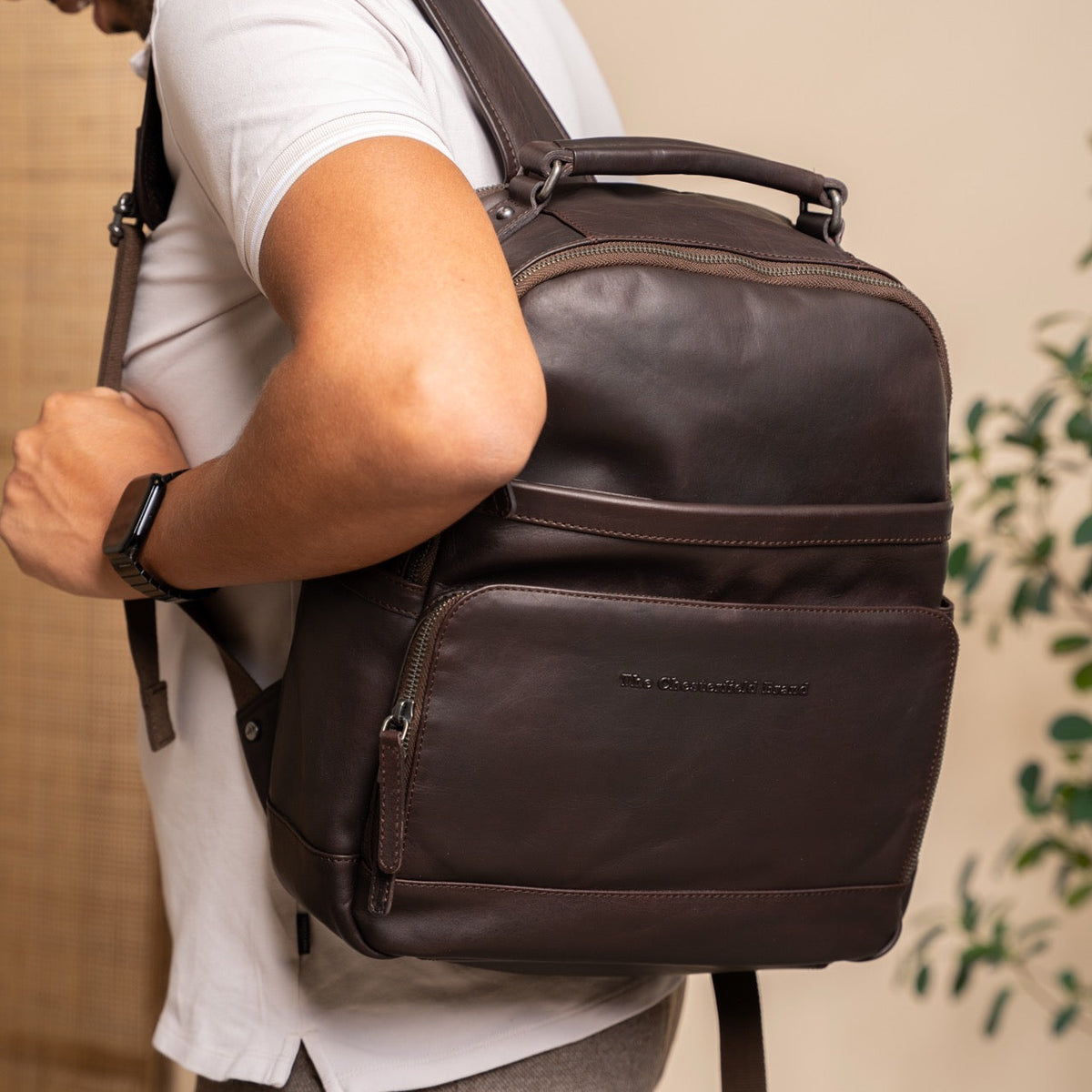
Austin Mochila para portátil em couro – alternate product view 2