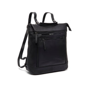 Caldero Full-Grain Leather Laptop Backpack para Mulher in Classic 100% Full-Grain Leather - Full Exterior Front Profile View | Buy Online