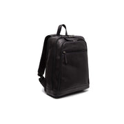 Detroit Full-Grain Leather Laptop Backpack para Mulher in Classic 100% Full-Grain Leather - Full Exterior Front Profile View | Buy Online