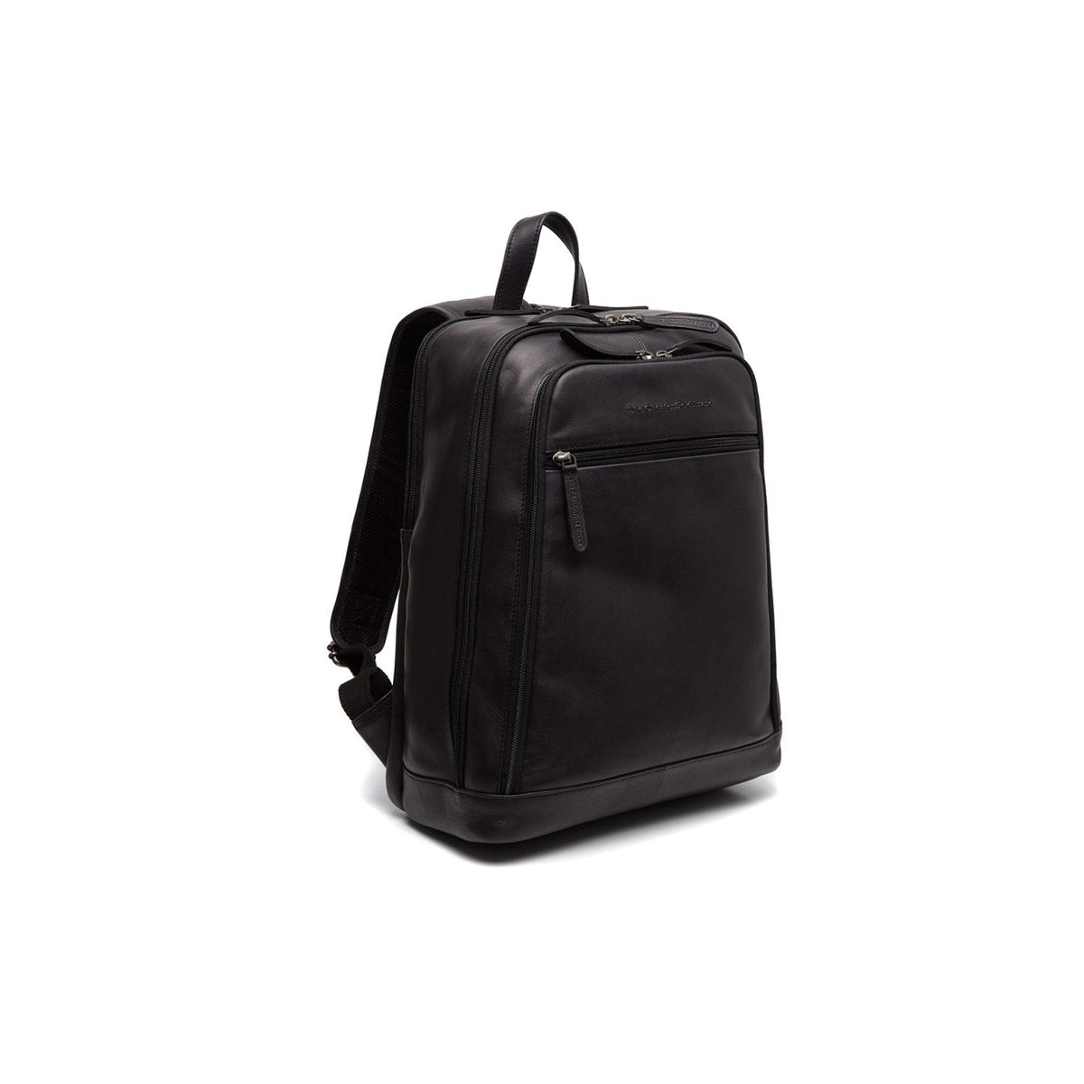 Detroit Full-Grain Leather Laptop Backpack em couro legítimo 100% flor integral - Full Exterior Vista frontal e silhueta ajustada | Comprar online