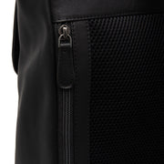 Solid Antique Brass Hardware &amp; Heavy-Duty Dual Zipper Detail on Farrow Full-Grain Leather Laptop Backpack para Mulher