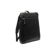 Filmore Full-Grain Leather Laptop Backpack para Mulher in Classic 100% Full-Grain Leather - Full Exterior Front Profile View | Buy Online