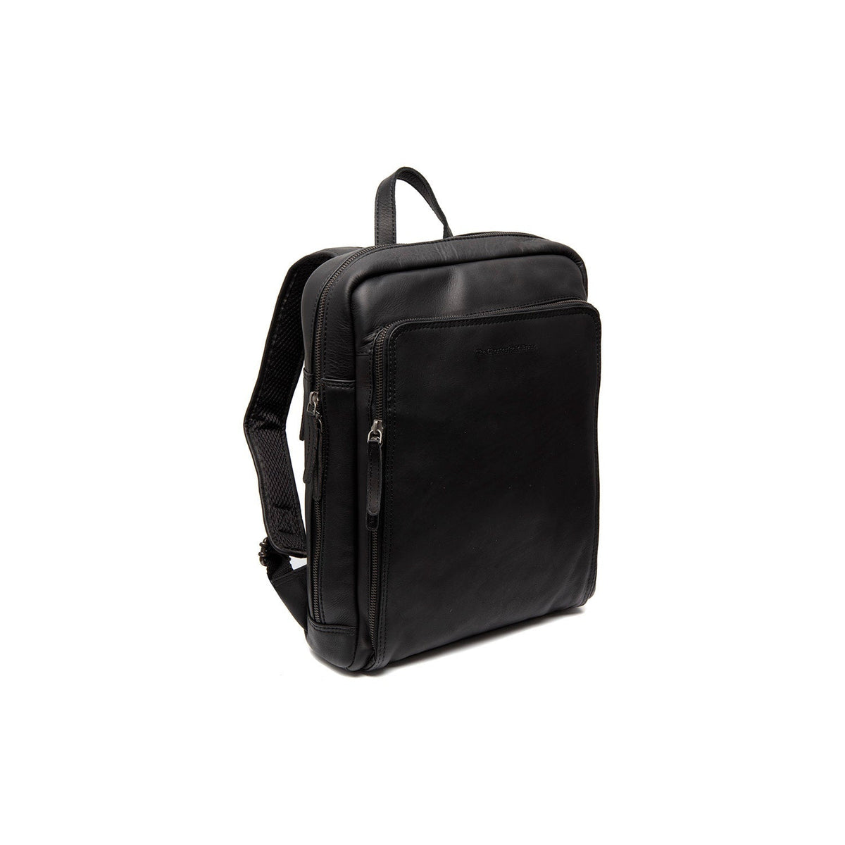 Jasper Full-Grain Leather Laptop Backpack para Mulher in Classic 100% Full-Grain Leather - Full Exterior Front Profile View | Buy Online