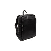 Jasper Full-Grain Leather Laptop Backpack para Mulher in Classic 100% Full-Grain Leather - Full Exterior Front Profile View | Buy Online