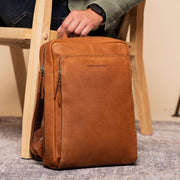 Jasper Full-Grain Leather Laptop Backpack para Mulher – alternate product view 2