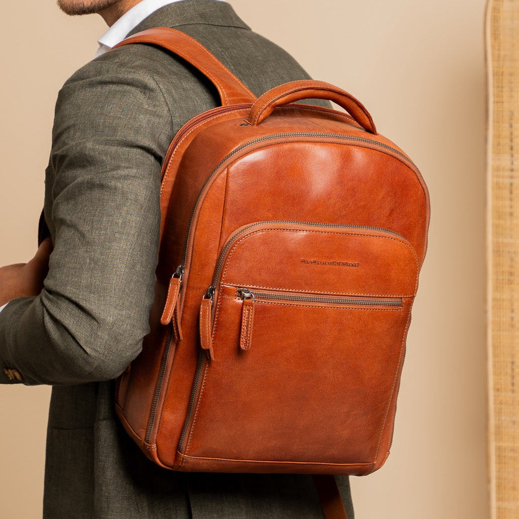 
Maggiore Mochila para portátil em couro – alternate product view 2