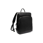 Nicola Full-Grain Leather Laptop Backpack para Mulher in Classic 100% Full-Grain Leather - Full Exterior Front Profile View | Buy Online
