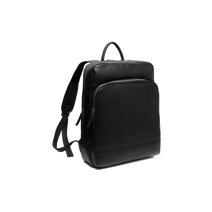 Nicola Full-Grain Leather Laptop Backpack para Mulher