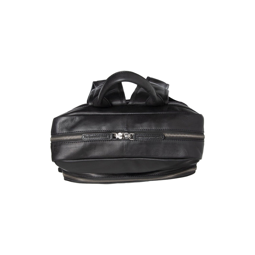 Nicola Full-Grain Leather Laptop Backpack para Mulher