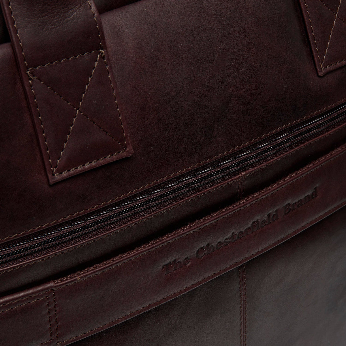 
Brown Leather Laptop Bag Frazer, detail view 5