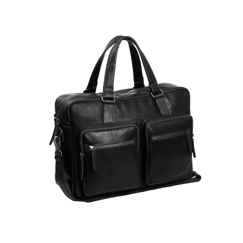 Misha Full-Grain Leather Laptop Bag para Mulher