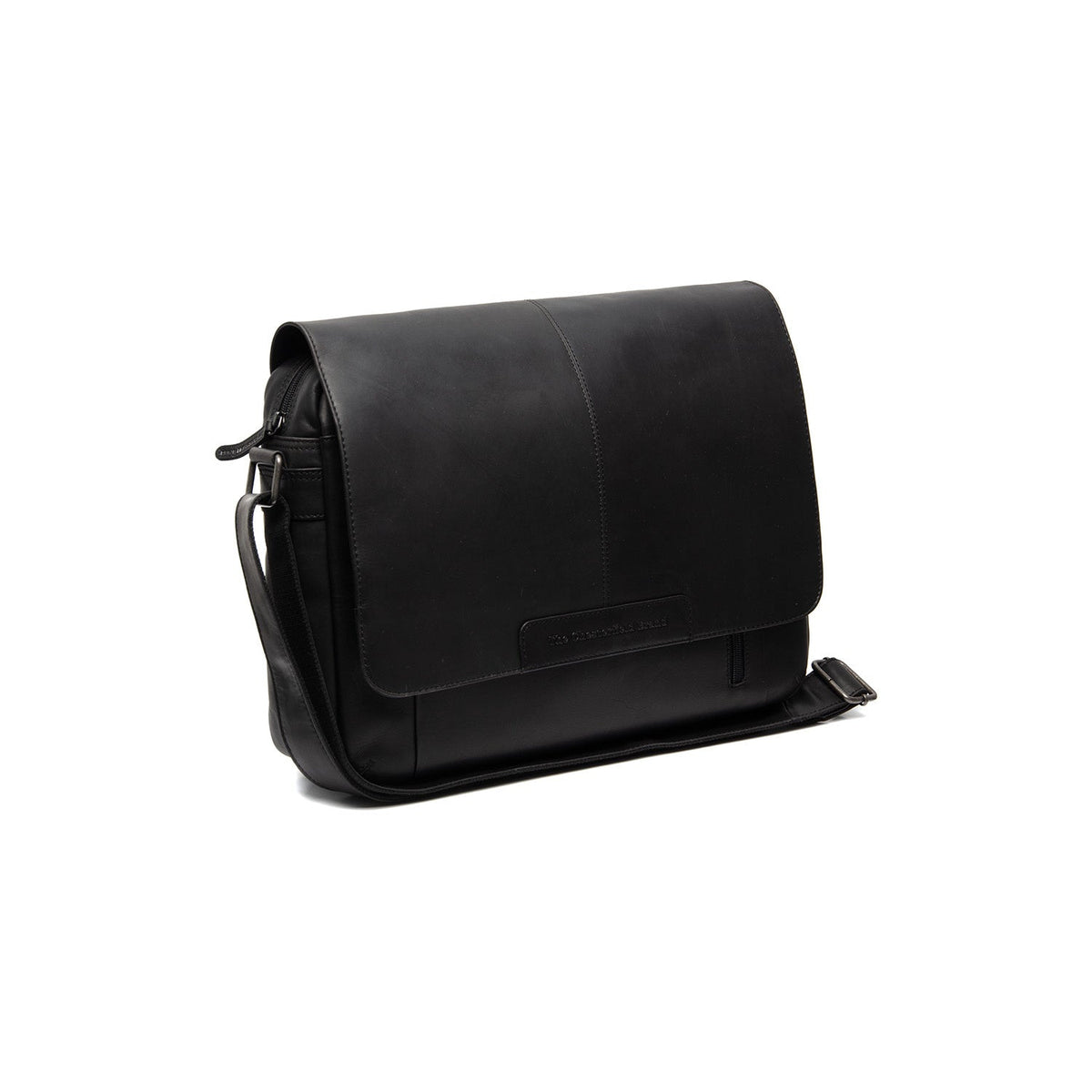 Richard Full-Grain Leather Laptop Bag para Homem in Classic 100% Full-Grain Leather - Full Exterior Front Profile View | Buy Online