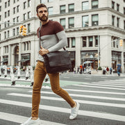 Richard Full-Grain Leather Laptop Bag para Homem – alternate product view 2