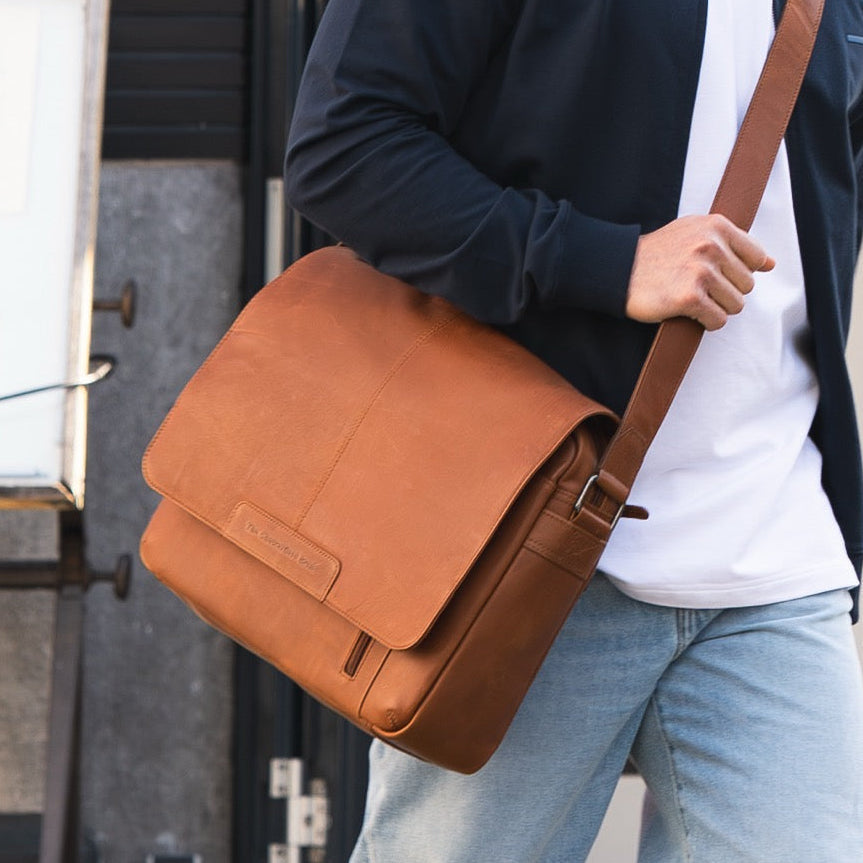 Richard Full-Grain Leather Laptop Bag para Homem – alternate product view 2