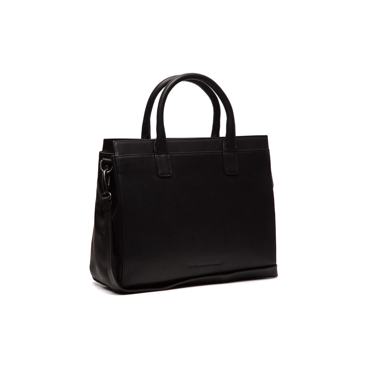 Rivera Full-Grain Leather Laptop Bag para Mulher in Classic 100% Full-Grain Leather - Full Exterior Front Profile View | Buy Online