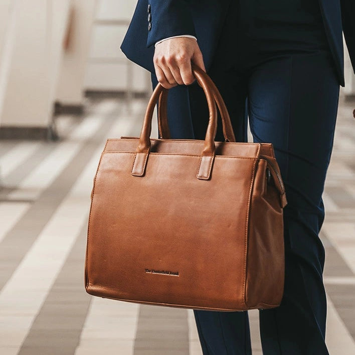 Rivera Full-Grain Leather Laptop Bag para Mulher – alternate product view 2
