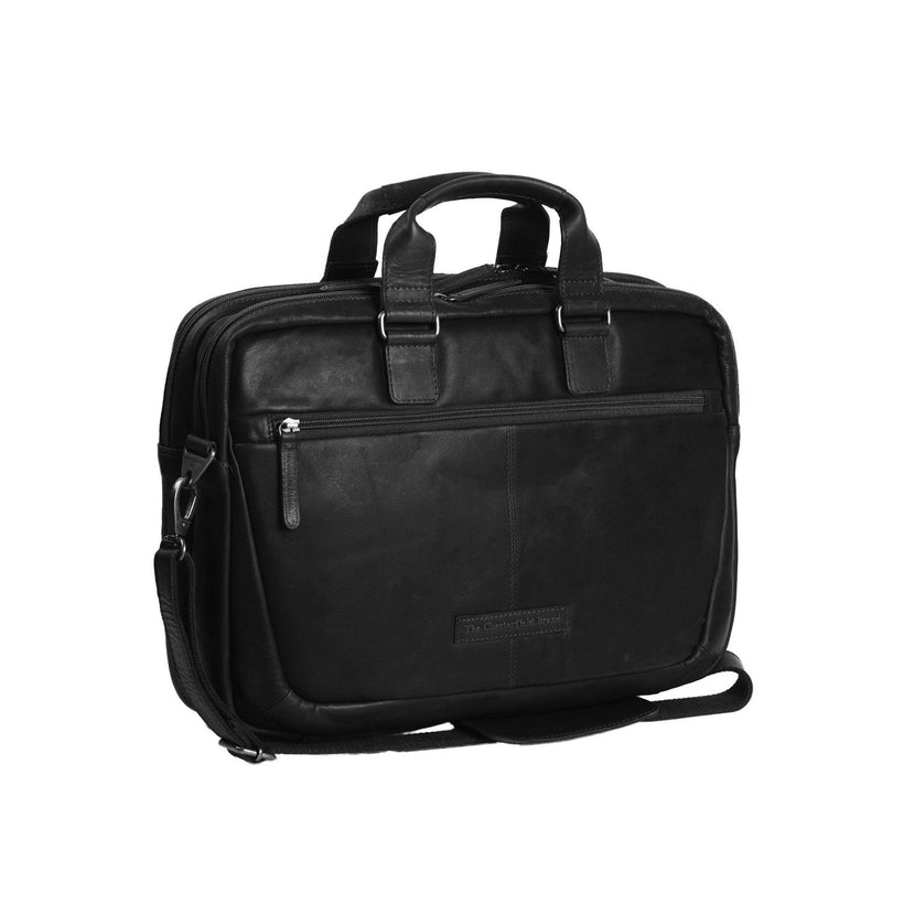 Seth Full-Grain Leather Laptop Bag para Homem