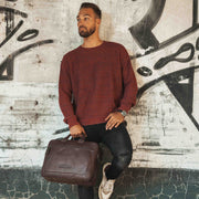 Seth Full-Grain Leather Laptop Bag para Homem – alternate product view 3