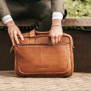 Seth Full-Grain Leather Laptop Bag para Homem – alternate product view 2