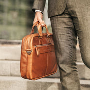 Seth Full-Grain Leather Laptop Bag para Homem – alternate product view 3