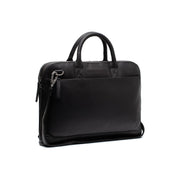 Tilbury Full-Grain Leather Laptop Bag para Mulher in Classic 100% Full-Grain Leather - Full Exterior Front Profile View | Buy Online