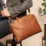 Tilbury Full-Grain Leather Laptop Bag para Mulher – alternate product view 2
