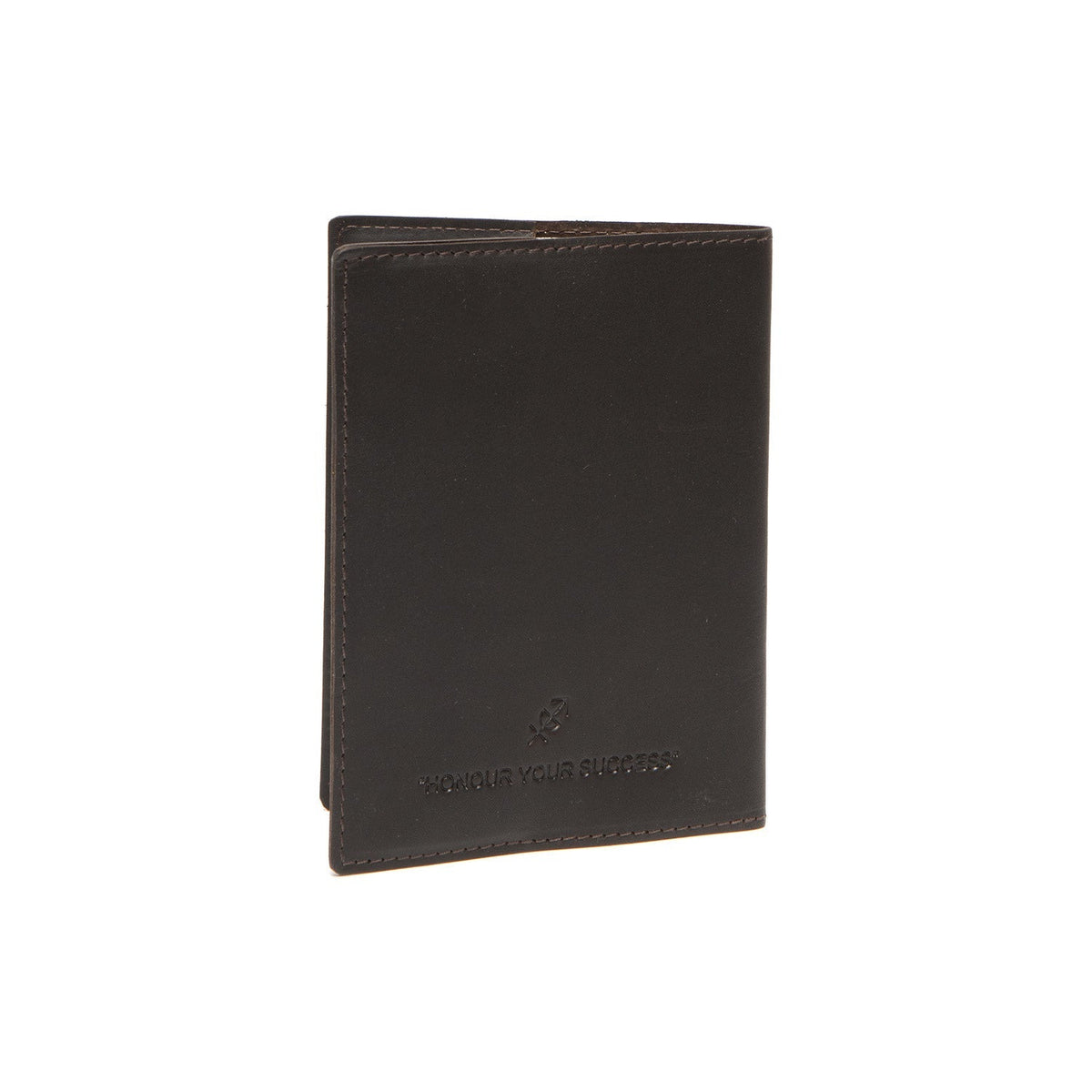 
Perspetiva vestida de Leather Passport Case para Mulher para Mulher no modelo com caimento natural à luz do dia