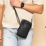 Classic 100% Full-Grain leather Goods - Back View Showing Tailored Shoulder Fit &amp; Clean Hemline
