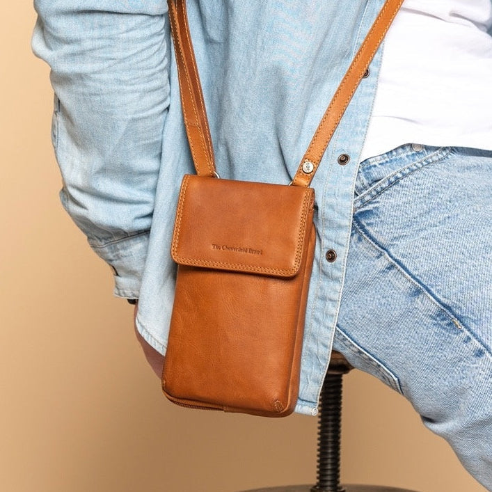 Langley Full-Grain Leather Phone Bag para Mulher – alternate product view 2