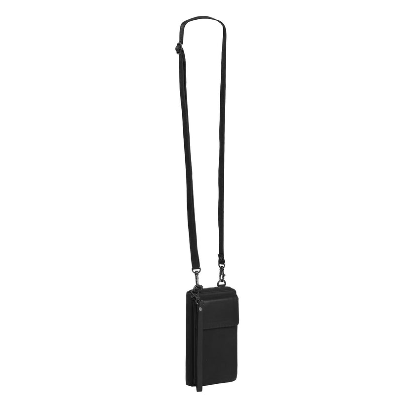 Malaga Full-Grain Leather Phone Bag para Mulher