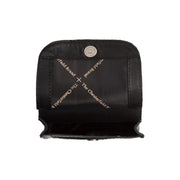 Close-Up Detail of Classic Collar &amp; Heavy-Duty Zipper Hardware on Nebra Full-Grain Leather Phone Bag para Mulher