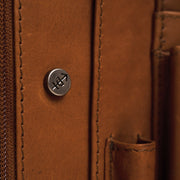 
Cognac Leather Portfolio Barnet para Mulher para Mulher, detail view 4