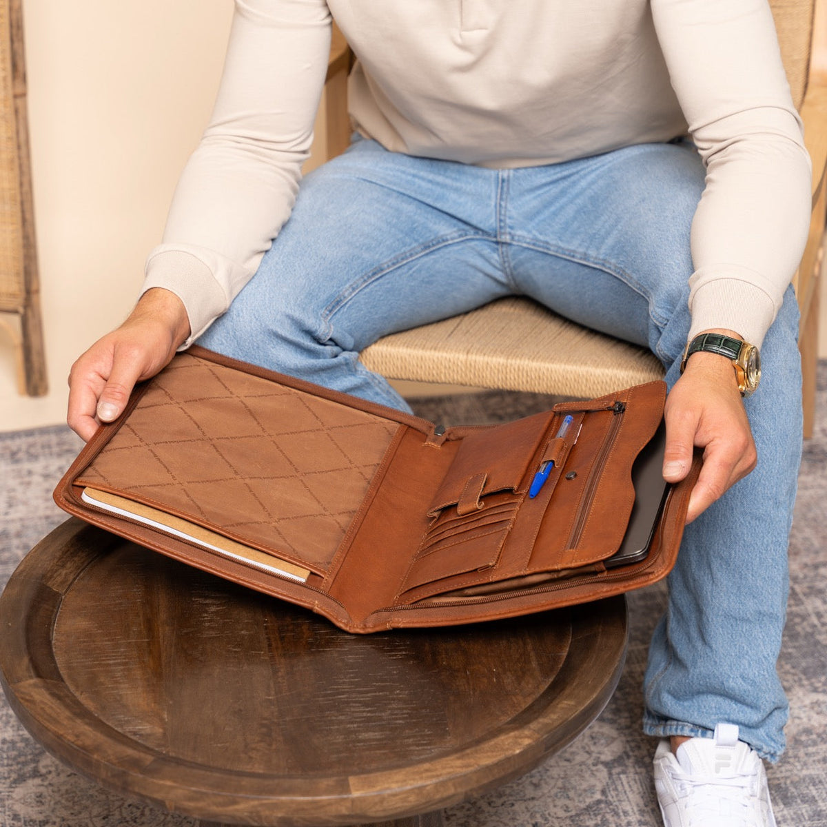 
Leather Portfolio Barnet para Mulher para Mulher – alternate product view 3