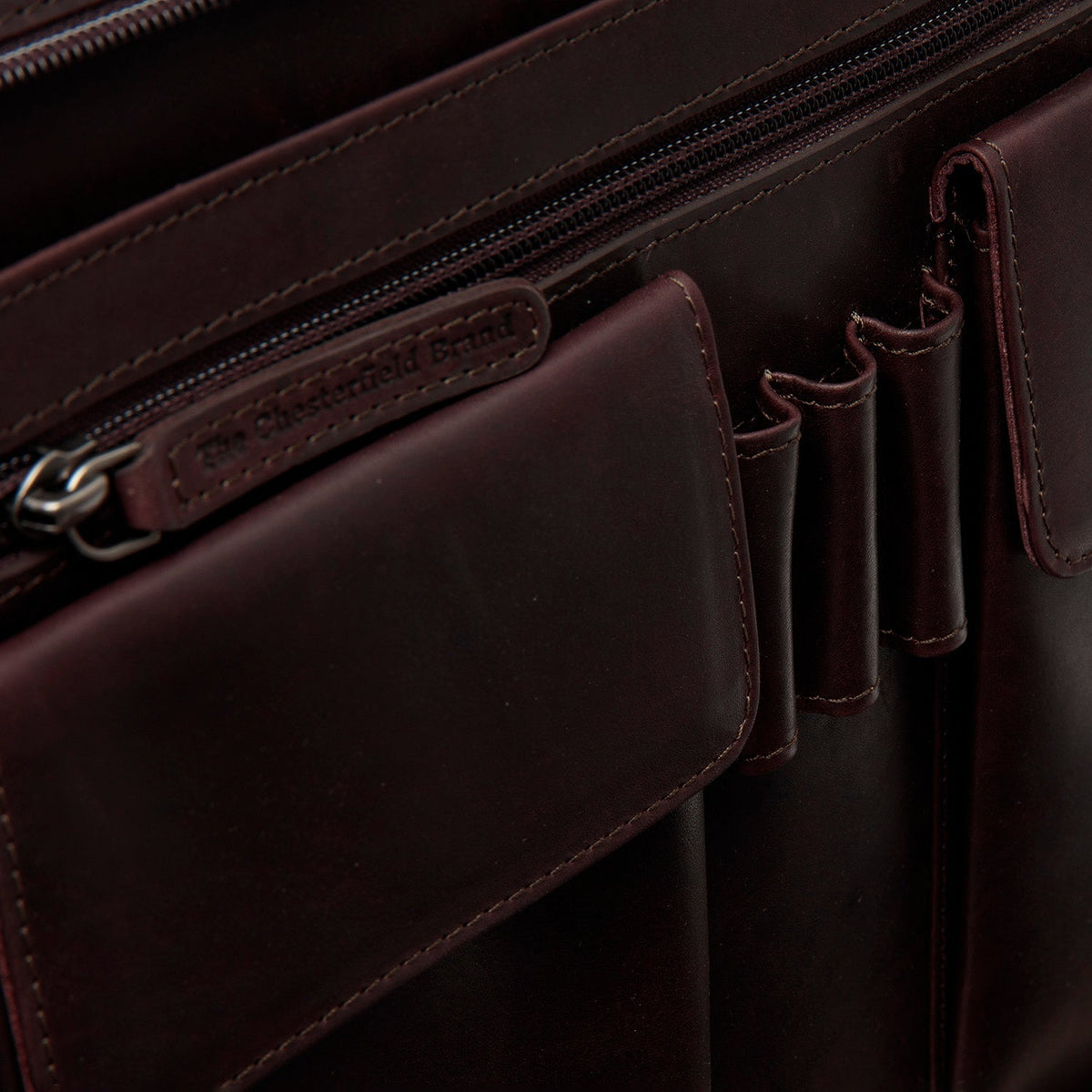 
Brown Leather Portfolio Moreton para Mulher para Mulher, detail view 3