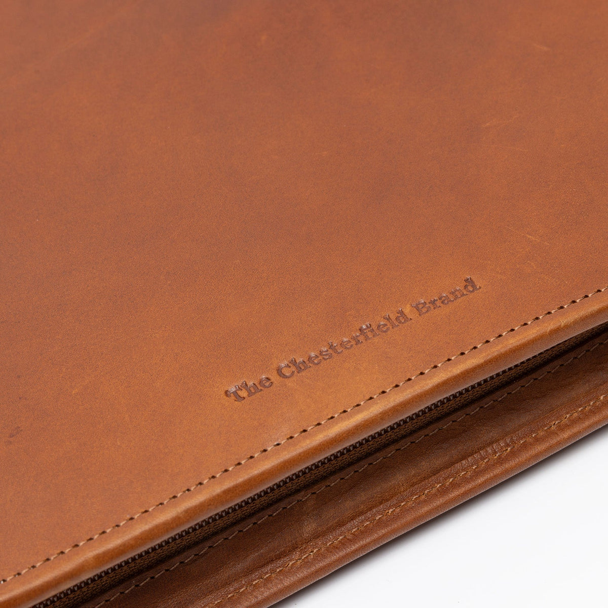 
Cognac Leather Portfolio Moreton para Mulher para Mulher, detail view 3